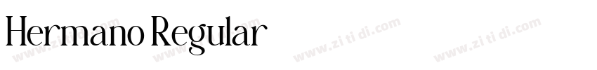 Hermano Regular字体转换